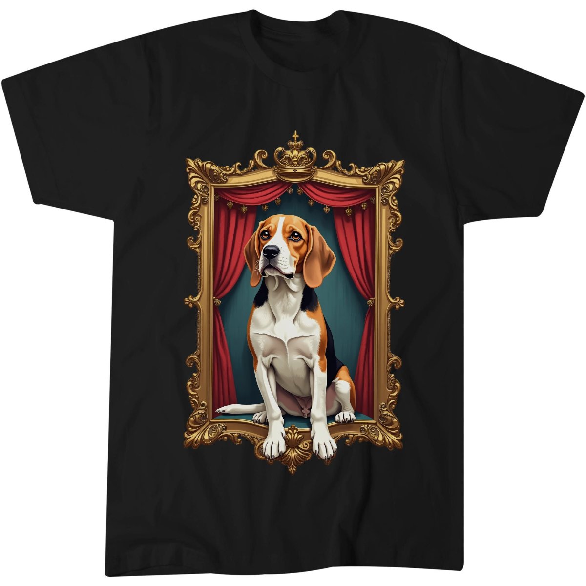 Polished Editorial Shirt, Beagle Lover Gift Tee, S-Shaped Beagle T-Shirt