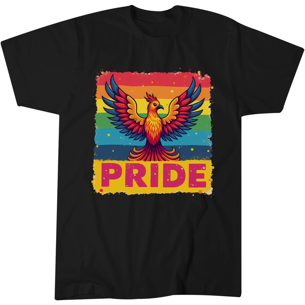 Pride Celebration Rainbow Pheonix Bird LGBTQ T-Shirt