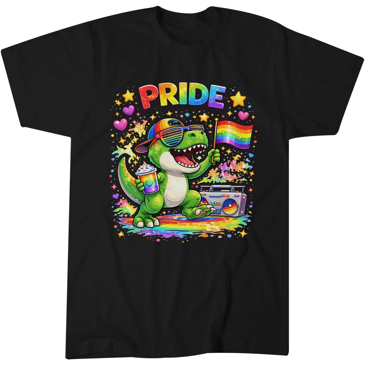 Pride Funny Dinosaur LGBTQ Fun T-Shirt