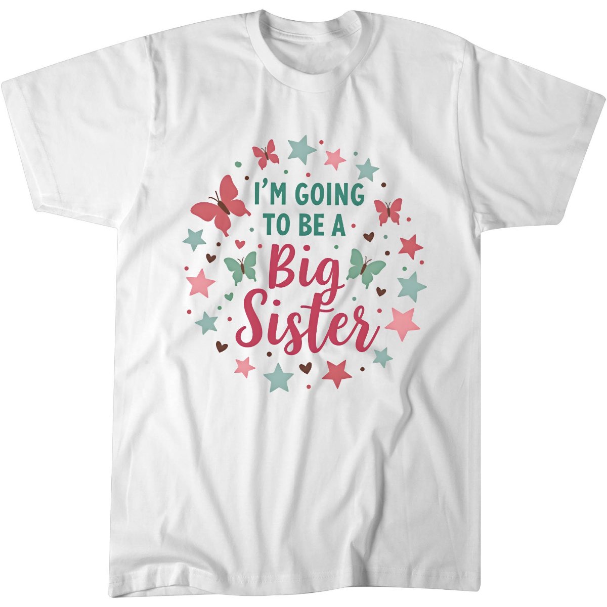 Promoted To Big Sister Baby Announcement T-Shirt