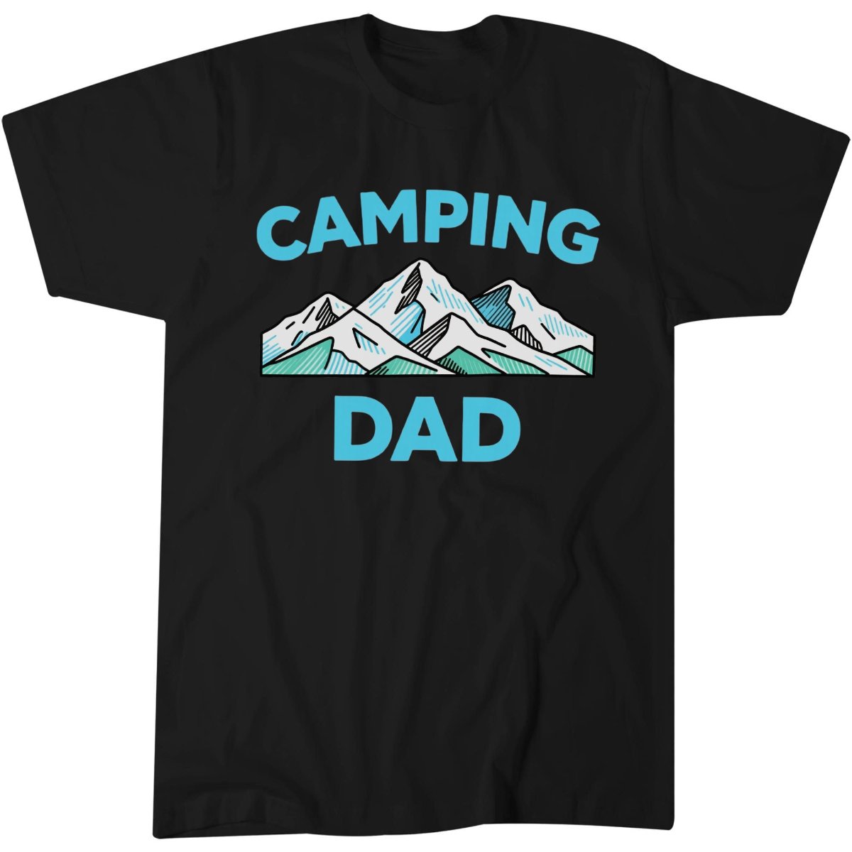 Retro Dad Shirt, Family Camping Gift Tee, Mountain Range T-Shirt
