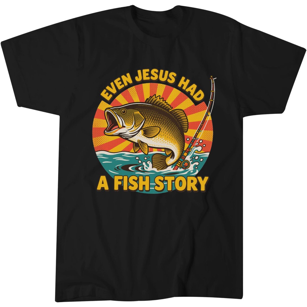 Retro Fishing Shirt, Dad Hobby Gift Tee, Largemouth Bass T-Shirt (29)