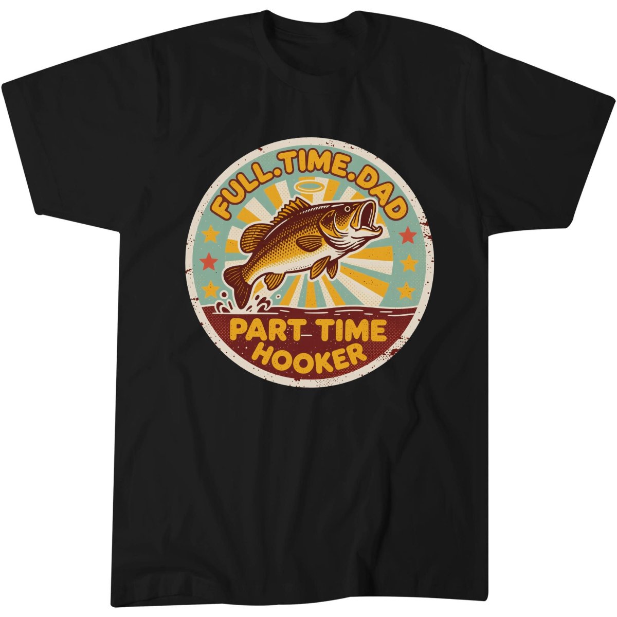 Retro Fishing Shirt, Dad Hobby Gift Tee, Largemouth Bass T-Shirt