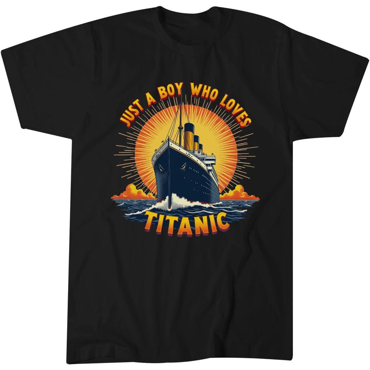 Retro Nostalgic Shirt, Titanic Fan Gift Tee, Just A Boy T-Shirt