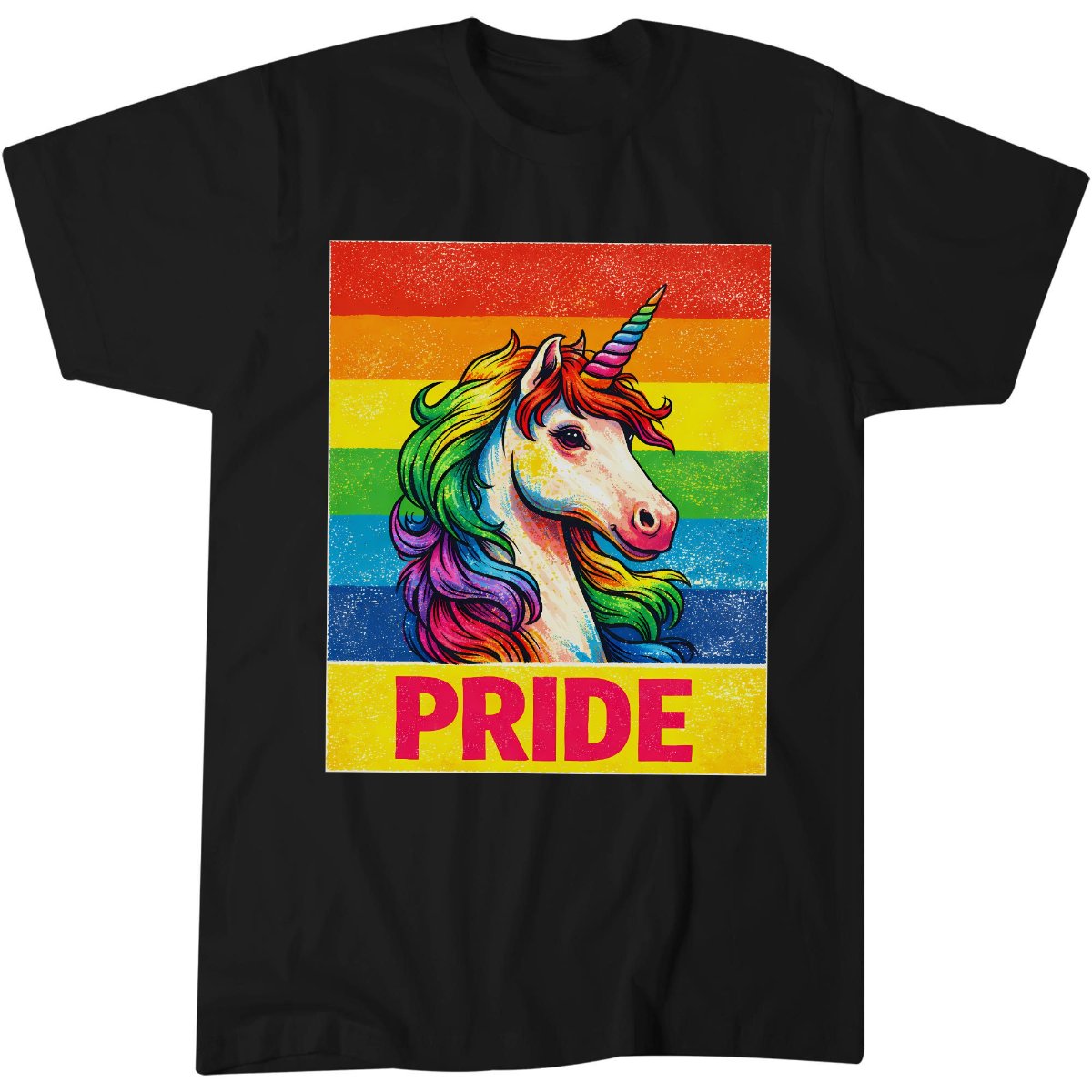 Unicorn Pride LGBTQ Rainbow Celebration Support T-Shirt