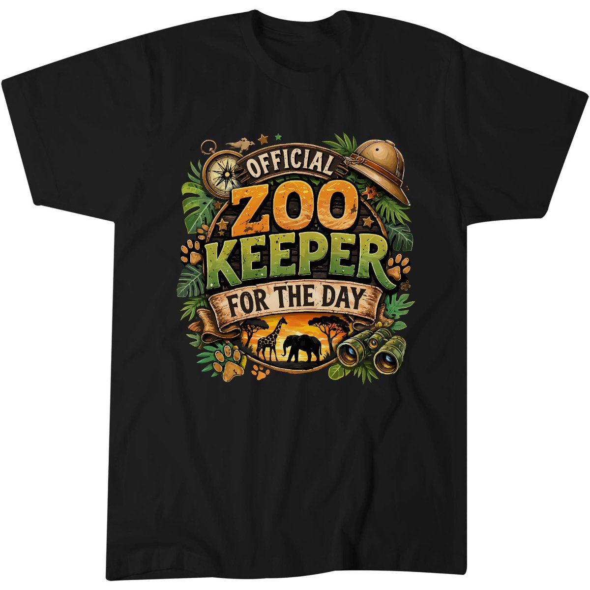 Zoo Keeper For The Day Safari Animal Theme Experience T-Shirt