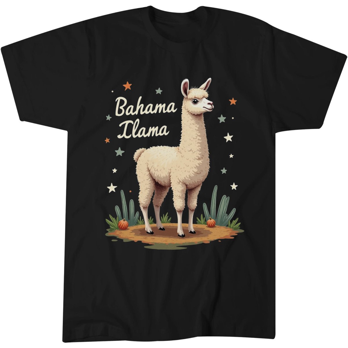 Bahama Llama Traveler Holiday Gift Idea Tee, Beach Holiday T-Shirt
