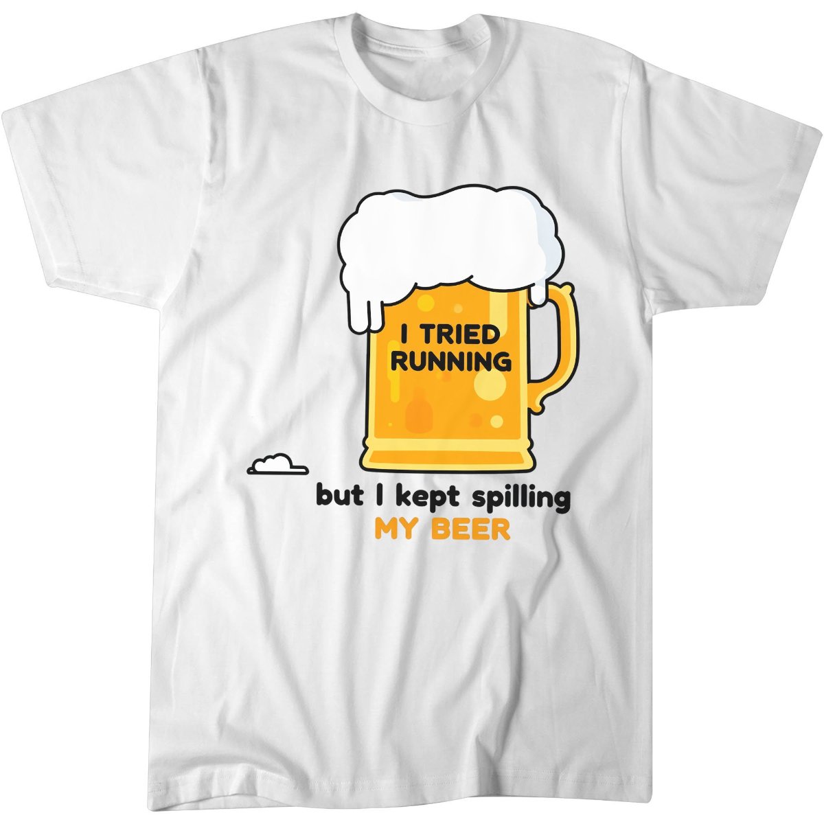 I Tried Running Shirt, Funny Beer Lover Running Gift Tee, Humorous T-Shirt