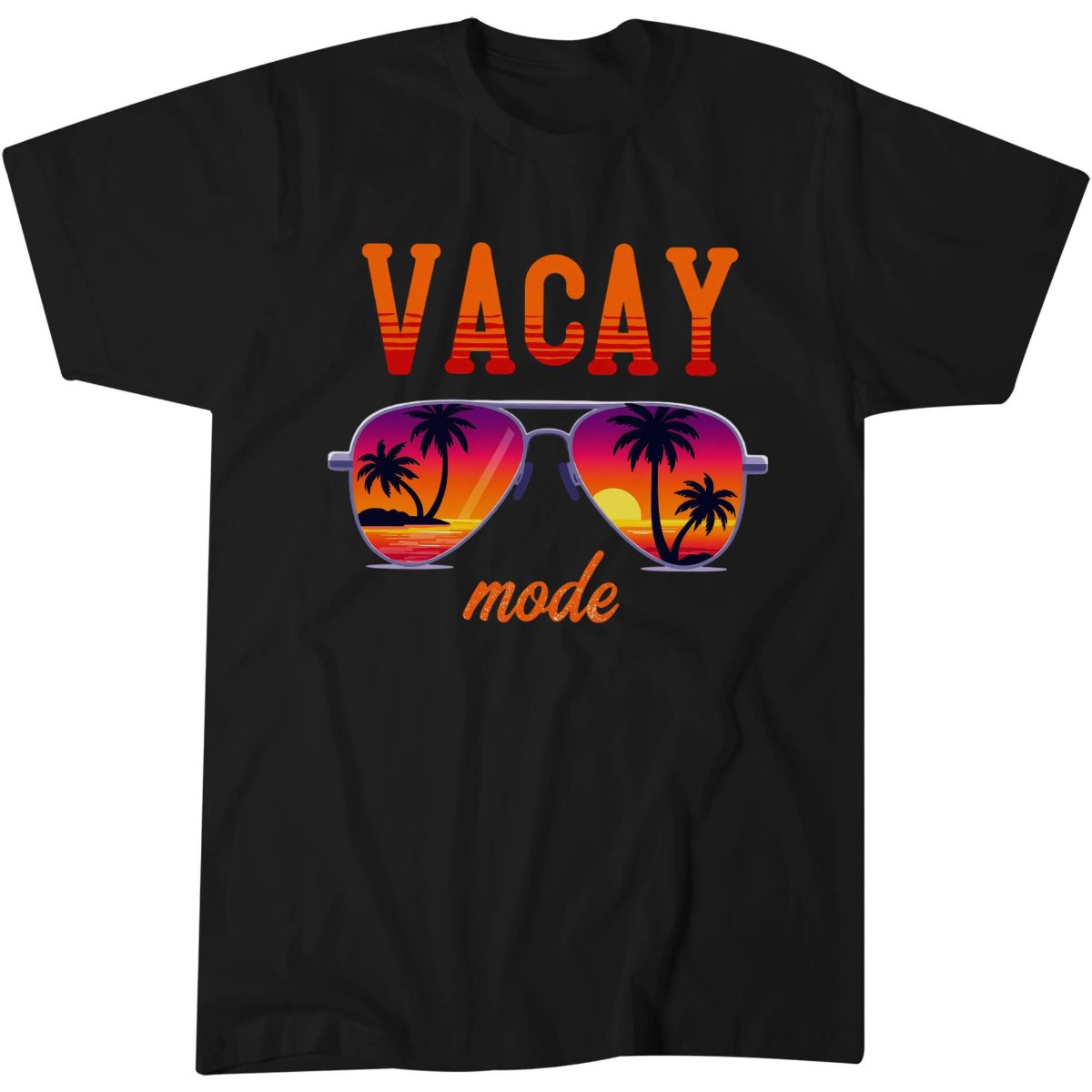 Aviator Sunglasses Shirt, Summer Vacation Gift Idea Tee, Tropical Sunset T-Shirt