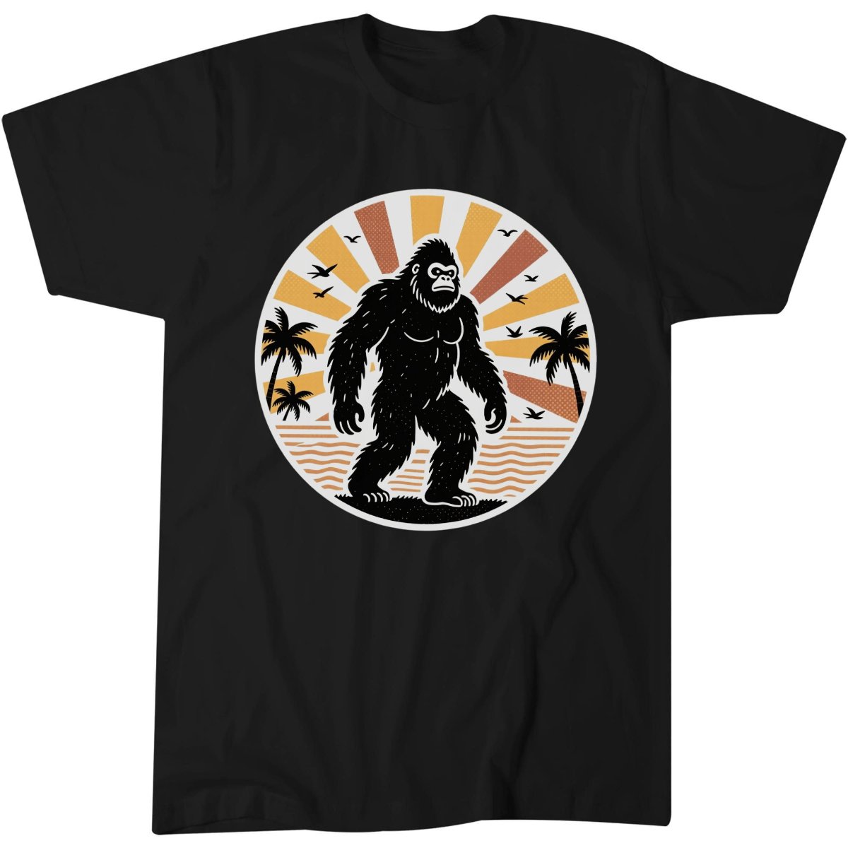 Bigfoot Shirt, Retro Surfing Fan Birthday Gift Idea Tee, Groovy 70s T-Shirt