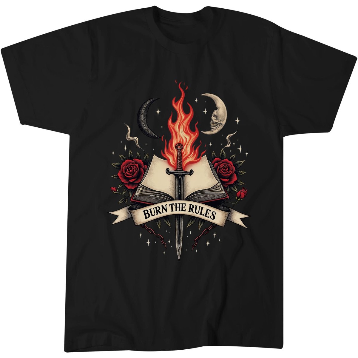 Burn The Rules Shirt, Witchy Rebellion Gift Tee, Fierce Witch T-Shirt