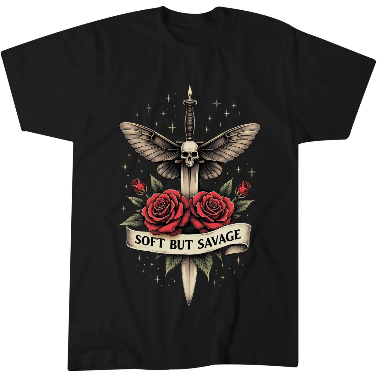 Soft But Savage Shirt, Witchy Gift Tee, Fierce Witch T-Shirt