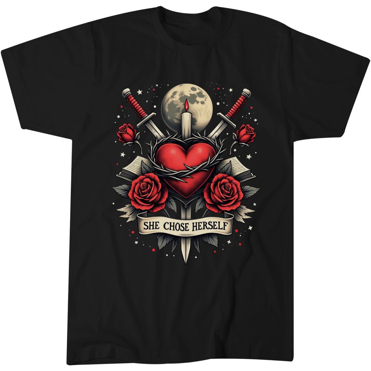 She Chose Herself Shirt, Empowerment Gift Tee, Witchy Self-Worth T-Shirt 2