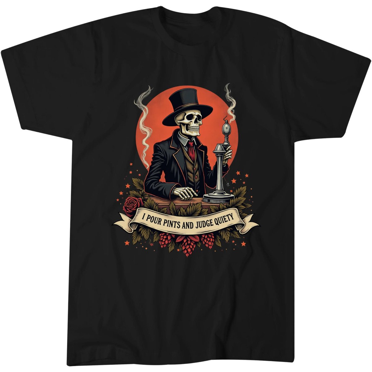 Walkies Or Death Shirt, Pub Lover Dog Mom Gift Idea Tee, Dark Gothic T-Shirt 13