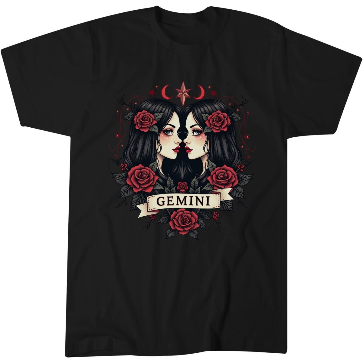 Gemini Skull Pint Shirt, Gothic Pub Lover Gift Tee, Darkly Funny T-Shirt