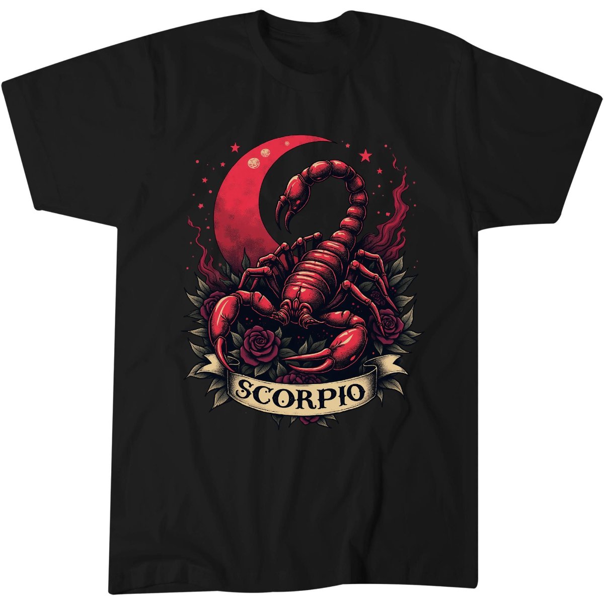 Scorpio Zodiac Sign Scorpion Dark Gothic T-Shirt