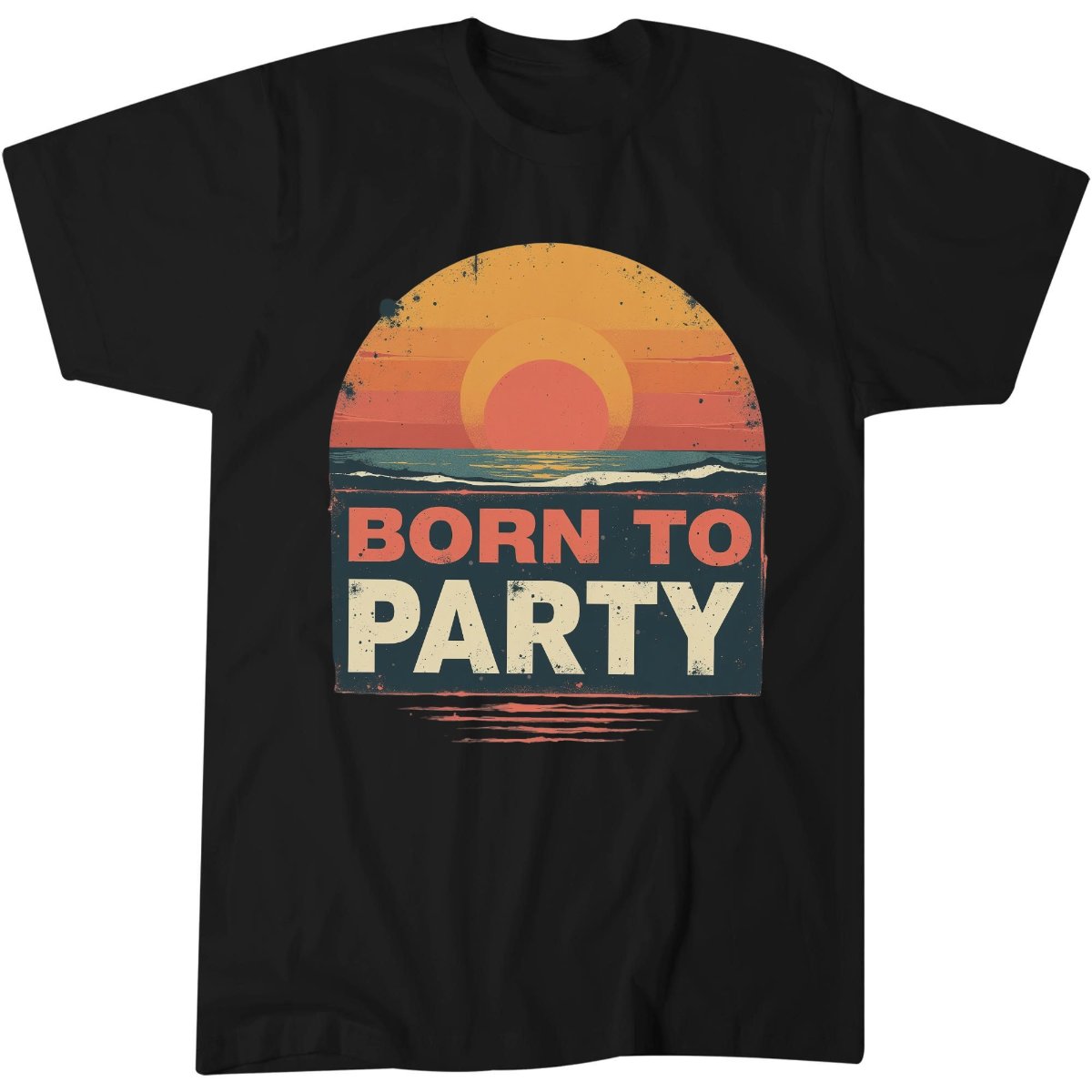 Born To Party Sunset Shirt, Birthday Gift Idea For Her T-Shirt