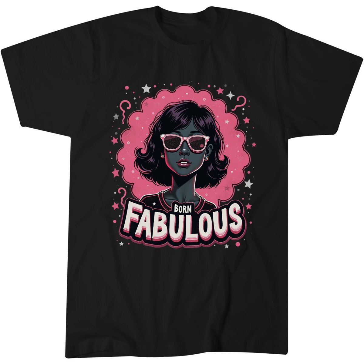 Born Fabulous Birthday Girl Shirt, Vintage 70s Birthday Gift Tee