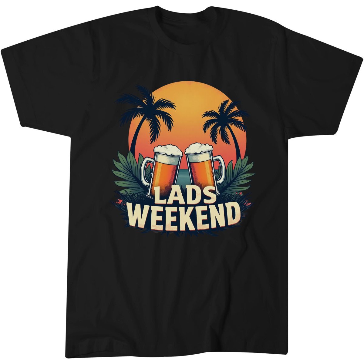 Lads Weekend Shirt, Guys Trip Beer Party Gift Tee, Retro Groovy T-Shirt