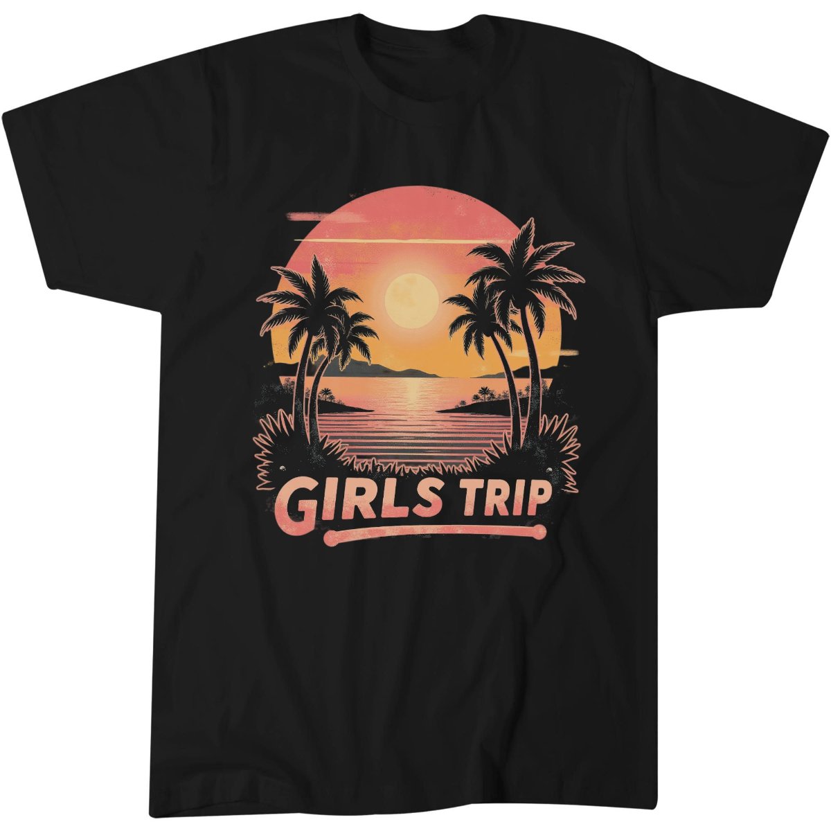 Girls Trip Shirt, Beach Weekend Vacation Sunset Lover Gift Idea T-Shirt