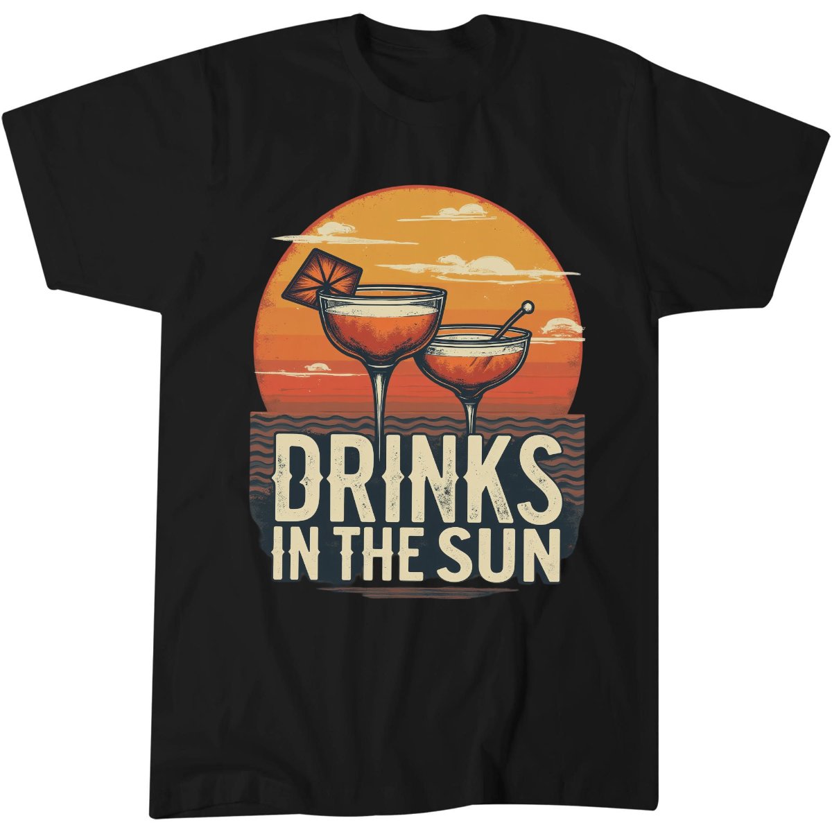 Drinks In The Sun Shirt, Beach Vacation Sunset Lover Gift Idea T-Shirt 8