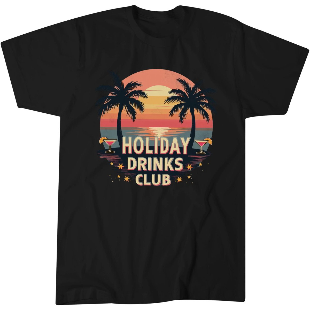Holiday Drinks Shirt, Beach Vacation Sunset Lover Gift Idea T-Shirt 9