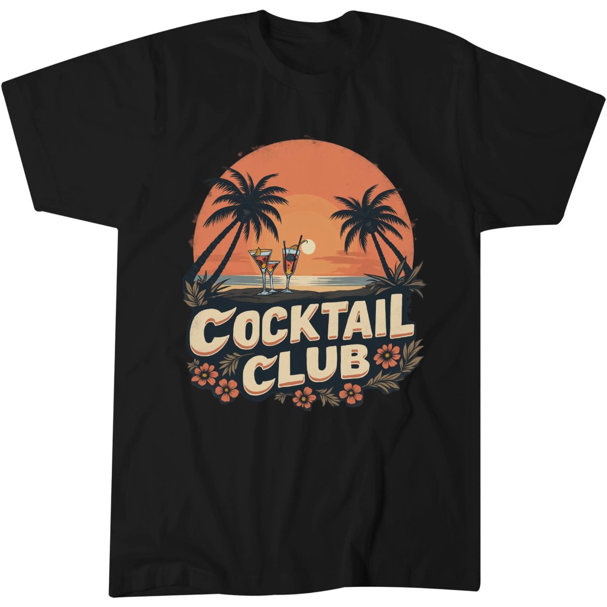 Cocktails Club Girls Shirt, Beach Vacation Sunset Lover Gift Idea T-Shirt