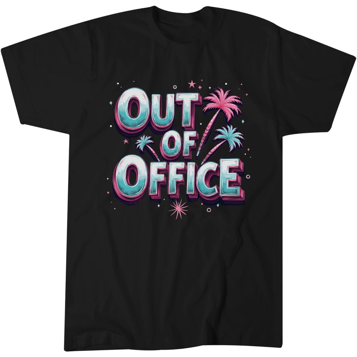 Out Of Office Shirt, Office Humor Gift Tee, Vintage Groovy T-Shirt
