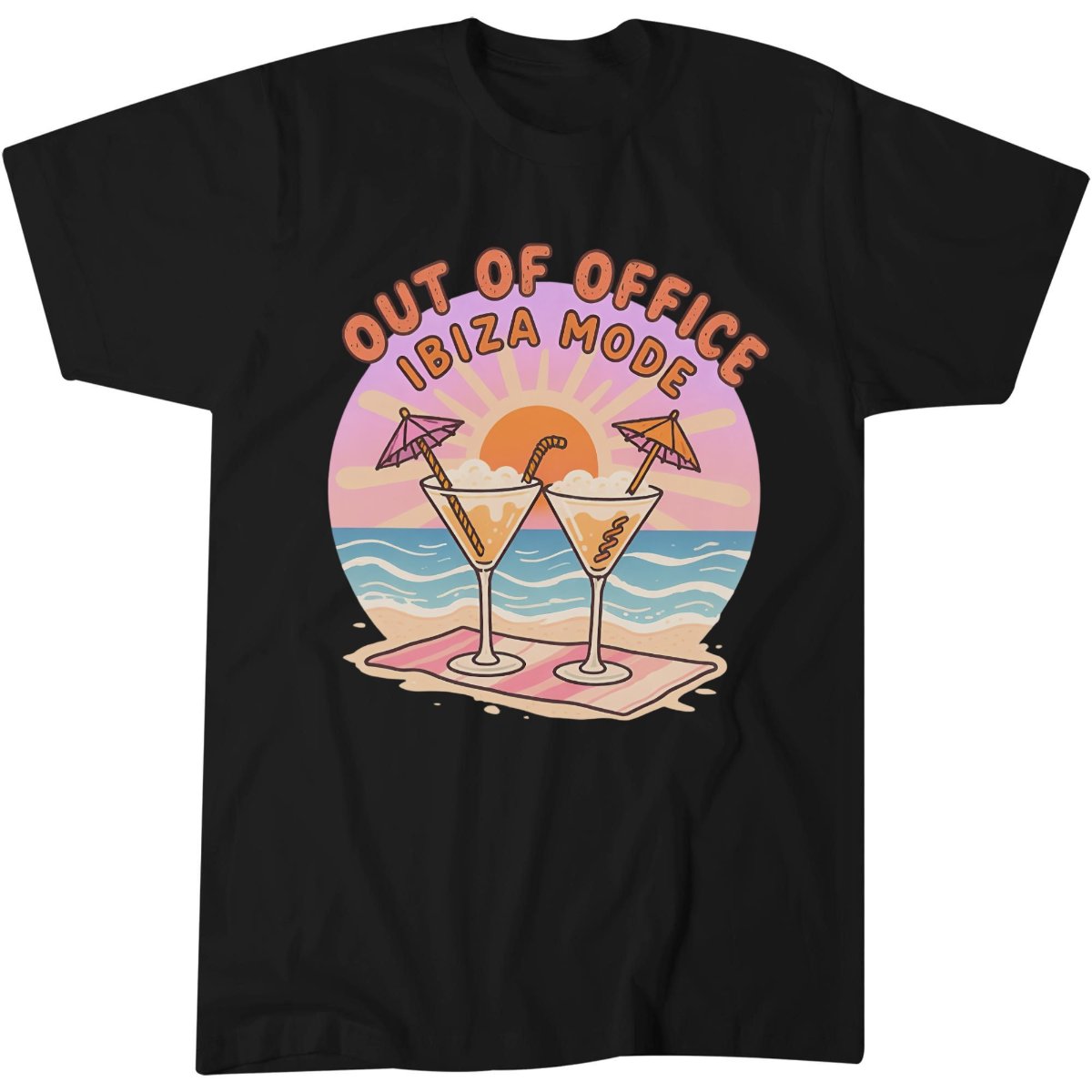 Out Of Office Benidorm Bound Shirt, Vacation Traveler Gift Tee, Retro T-Shirt 4