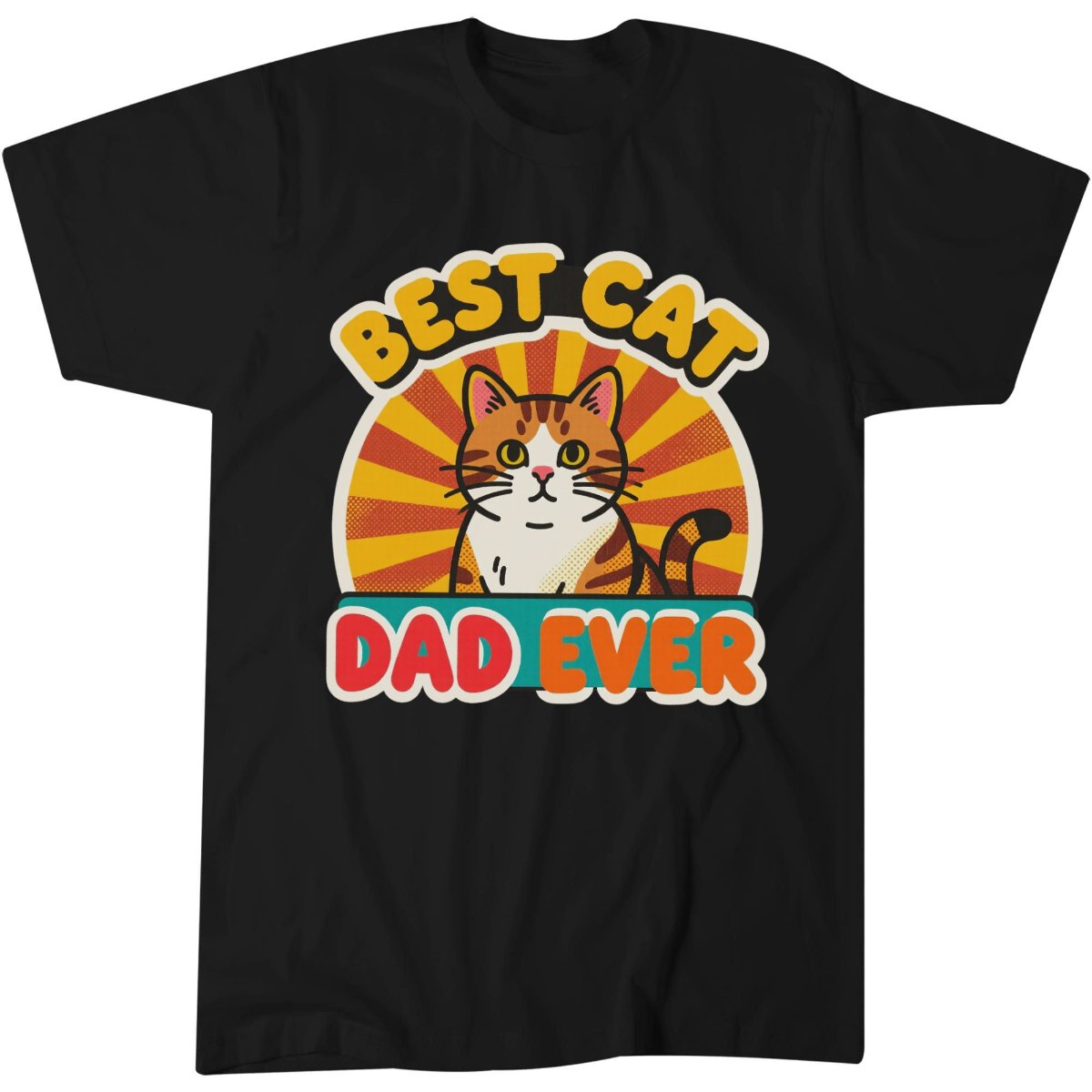 Best Cat Shirt, Funny Dad Birthday Gift Idea Tee, Dad Joke T-Shirt